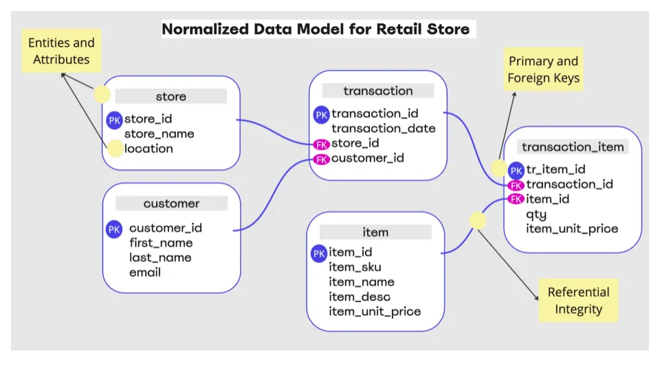 Normalized Data Model Key Concepts